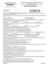 Đề thi Giữa kì 2 Lịch sử 12 năm 2025-2026 trường THPT Duy Tân (Quảng Ngãi)